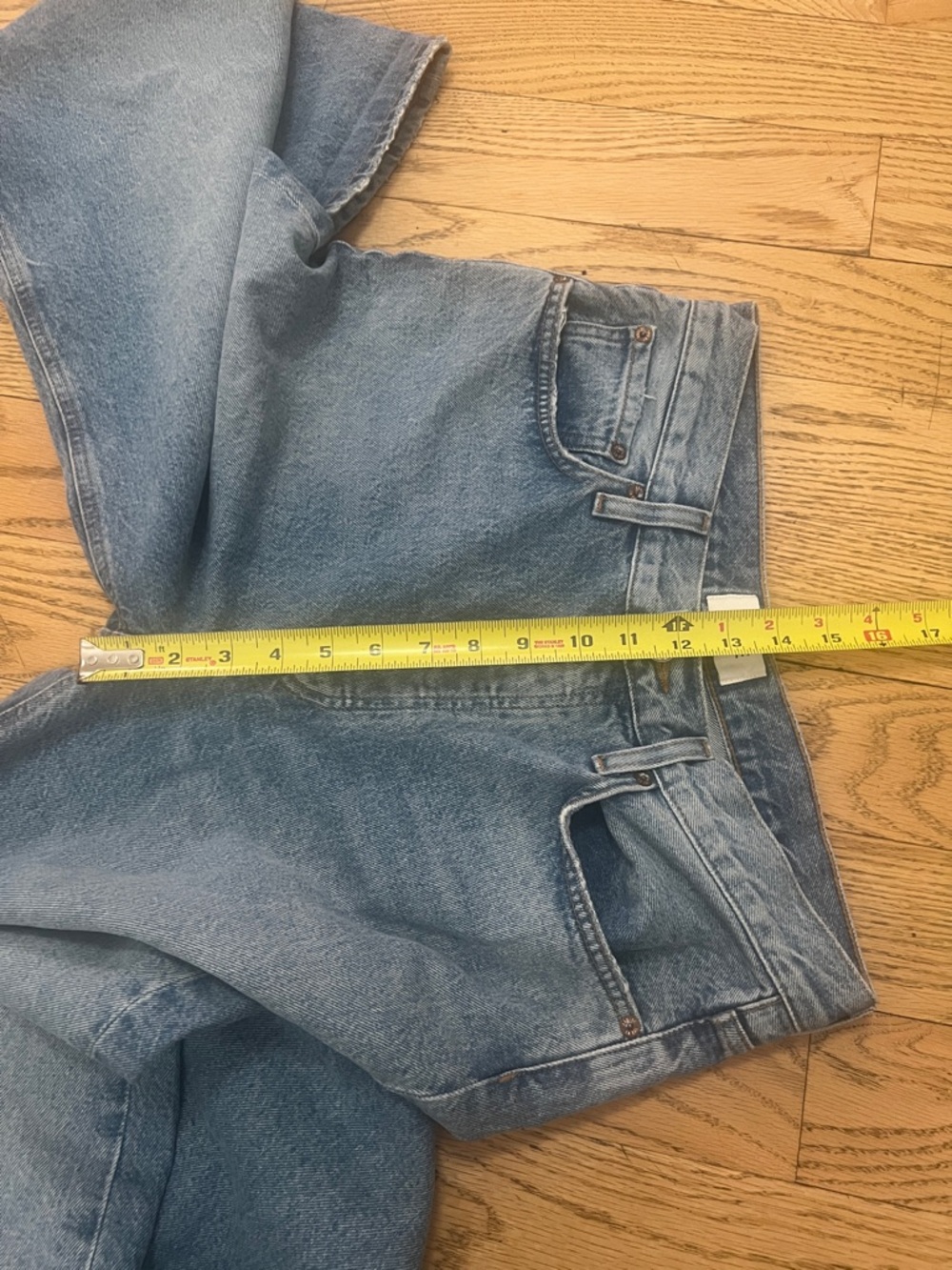 Agolde Clara Baggy Wide-Leg High-Rise Denim Jeans - Medium Blue - Picture 5 of 7